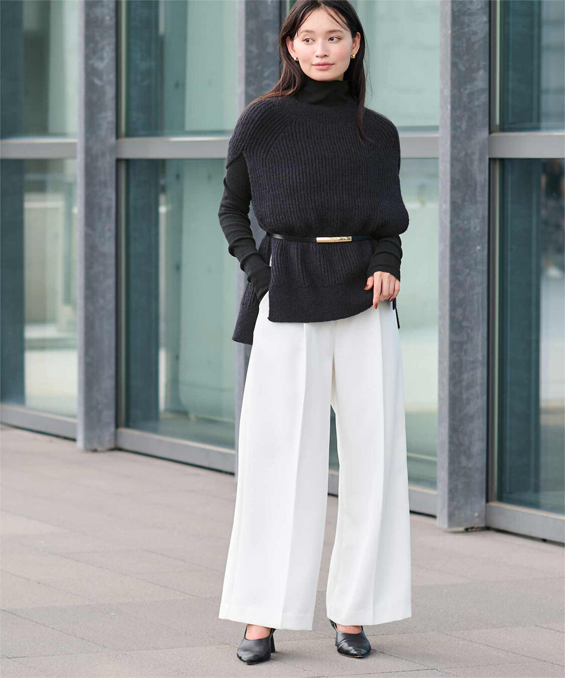 ur's「ウールブレンドハイネックリブニット」|ニット・セーター|