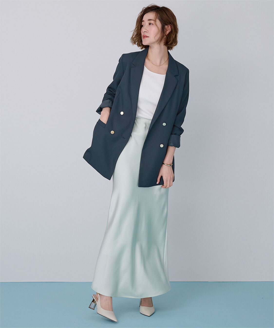 ur's「テーラードダブルブレストジャケット」|テーラードジャケット|