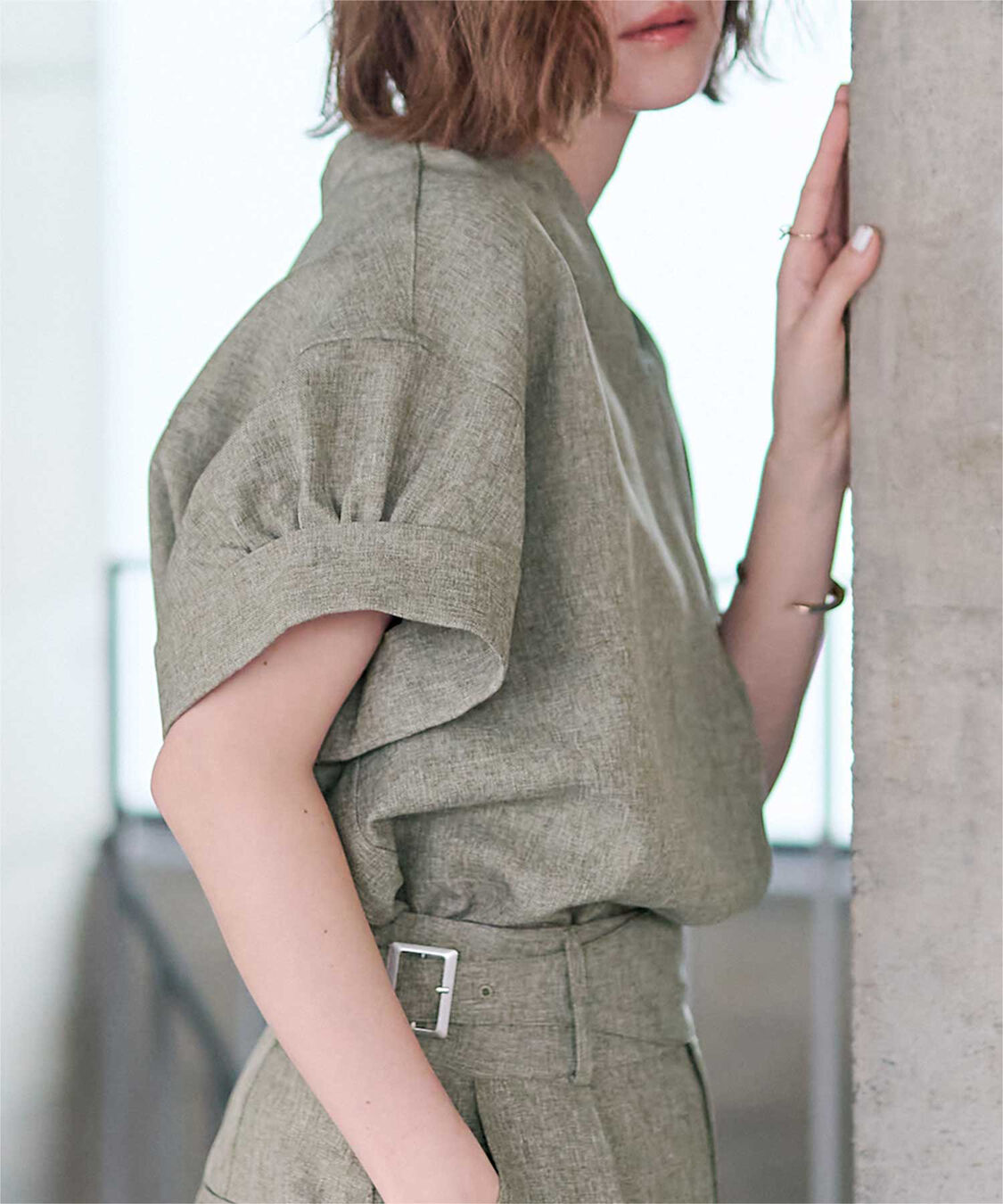 ur's「リネンライクワイドスリーブスキッパーシャツ」|シャツ・ブラウス|