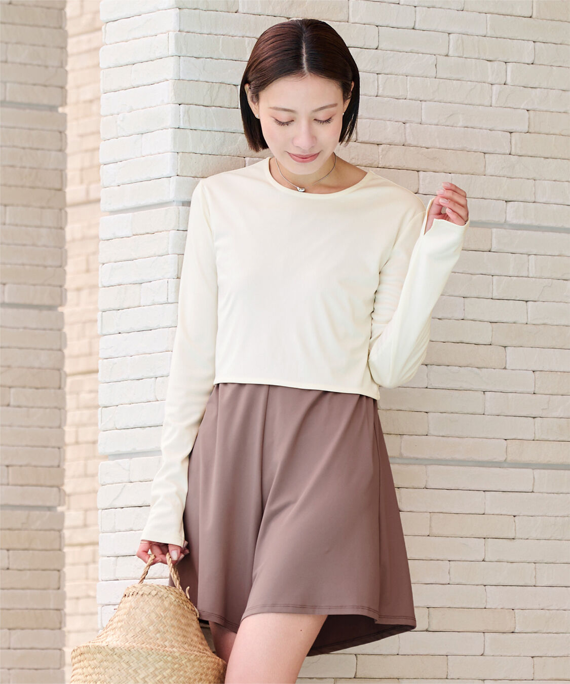 ur's「【黒川翼さんコラボアイテム】前後2wayトップス/ラッシュガード」|ビキニトップス|