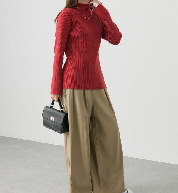  「【リバイバル/新色追加】プチハイネックリブニット」|ニット・セーター|