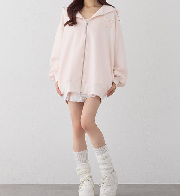  「ロゴグリッターパーカー」|プルオーバー|