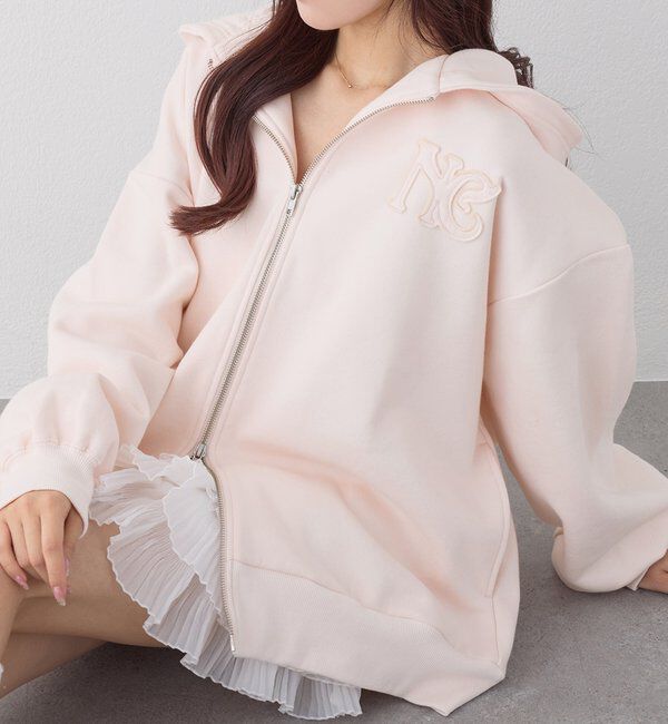  「ロゴグリッターパーカー」|プルオーバー|