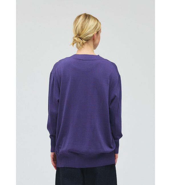 mizuiro ind「mizuiro ind Vネックワイドプルオーバー」|ニット・セーター|