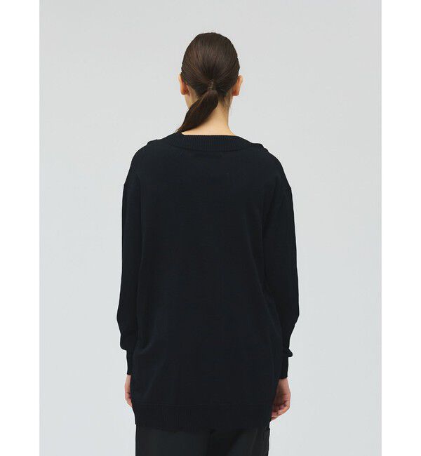 mizuiro ind「mizuiro ind Vネックワイドプルオーバー」|ニット・セーター|