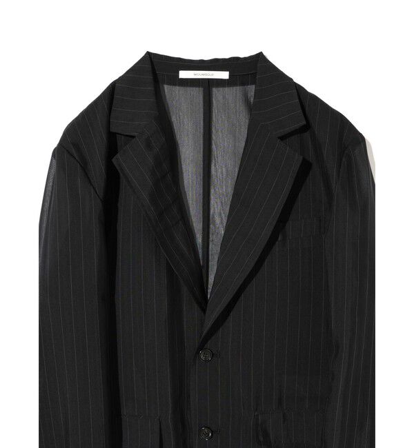 MIDIUMISOLID「MIDIUMISOLID Men&rsquo;s シアーストライプジャケット」|テーラードジャケット|