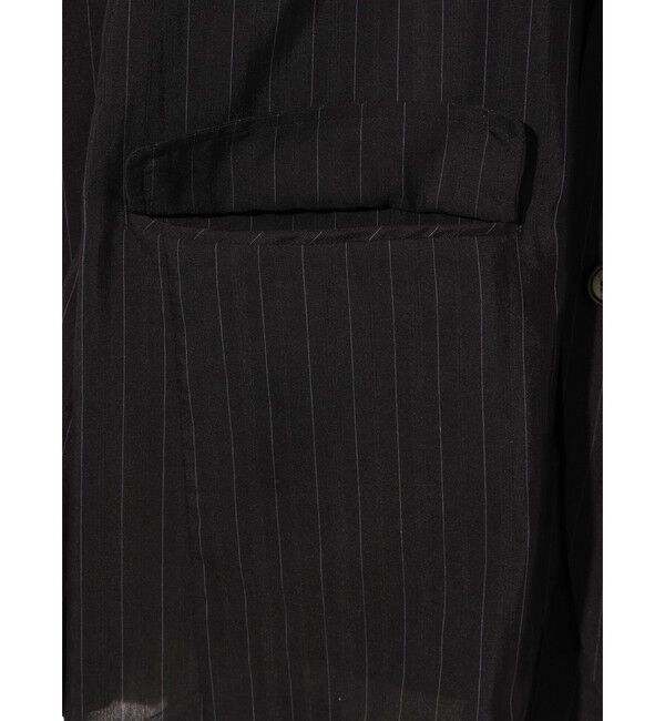 MIDIUMISOLID「MIDIUMISOLID Men&rsquo;s シアーストライプジャケット」|テーラードジャケット|