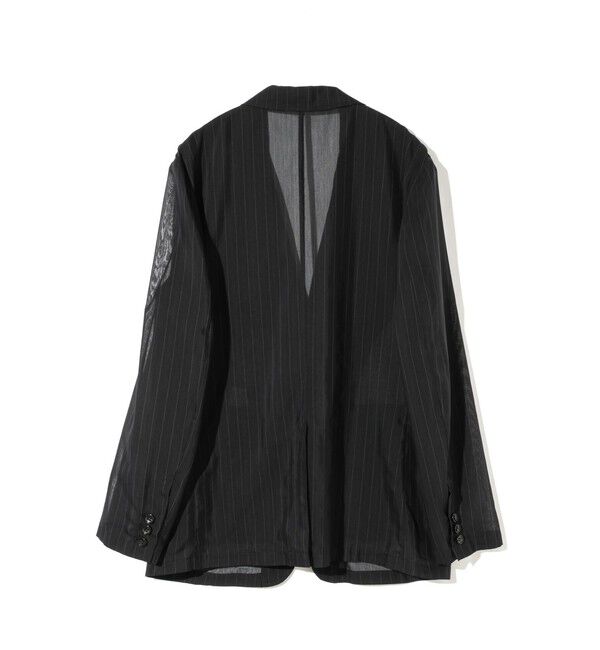 MIDIUMISOLID「MIDIUMISOLID Men&rsquo;s シアーストライプジャケット」|テーラードジャケット|