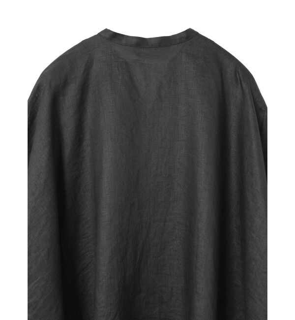 mizuiro ind「mizuiro ind リネンスタンドカラーコクーンシャツ」|シャツ・ブラウス|