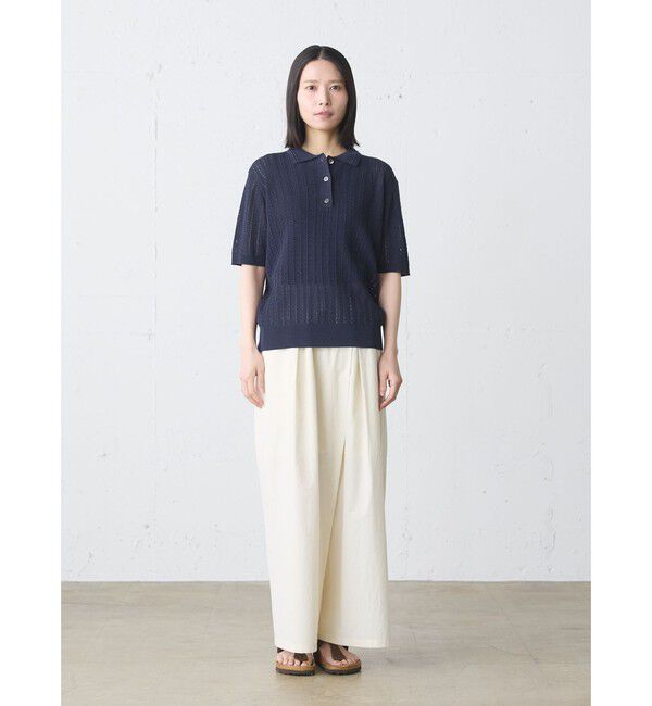 MidiUmi「MidiUmi ニットポロシャツプルオーバー」|ニット・セーター|