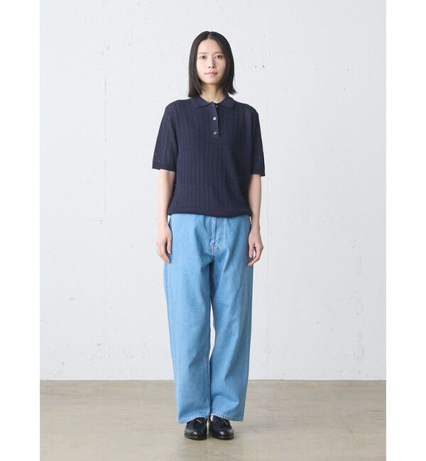 MidiUmi「MidiUmi ニットポロシャツプルオーバー」|ニット・セーター|