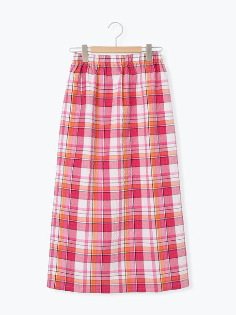 Samansa Mos2「【UVカット】チェック柄ナロースカート」|スカート|