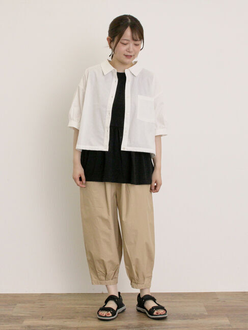 Samansa Mos2「ショート丈シャツ」|シャツ・ブラウス|