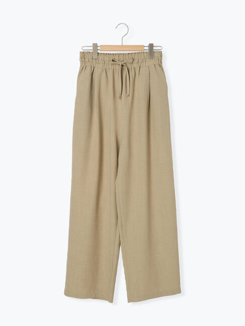 Samansa Mos2 blue「リネンタッチイージーパンツ」|その他|