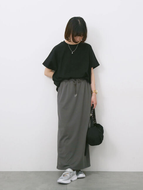 Samansa Mos2 blue「ポンチナロースカート」|スカート|