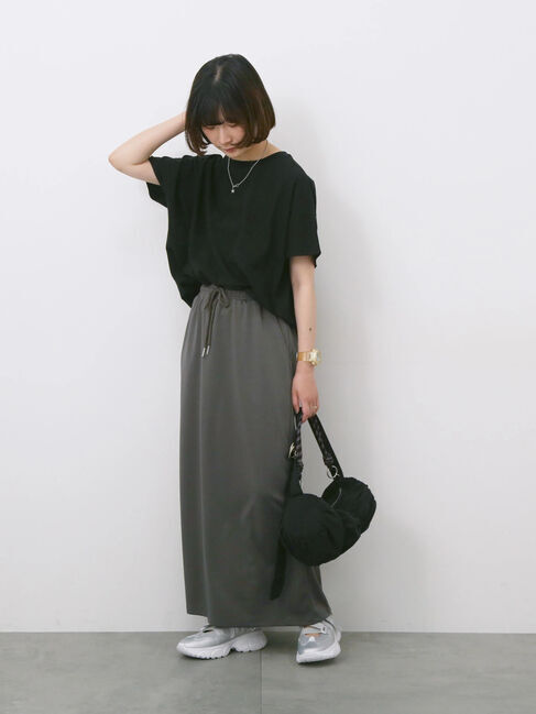 Samansa Mos2 blue「ポンチナロースカート」|スカート|