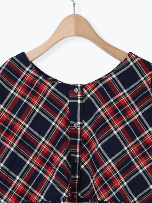 Samansa Mos2「◎チェック柄前後2WAYブラウス」|シャツ・ブラウス|