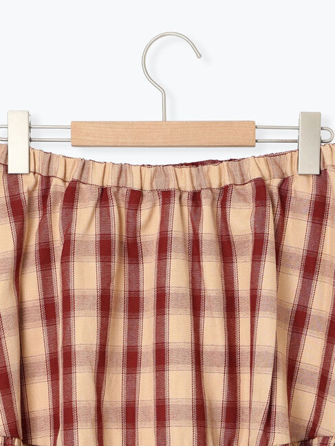 SM2「チェック柄フリルティアードミニスカート」|スカート|