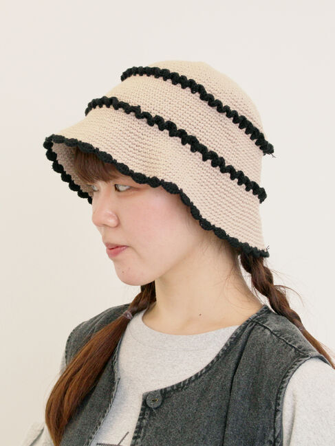 Samansa Mos2「フリルニットハット」|その他|
