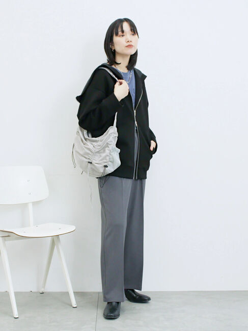 Samansa Mos2 blue「ナイロンシャーリングバッグ」|その他|