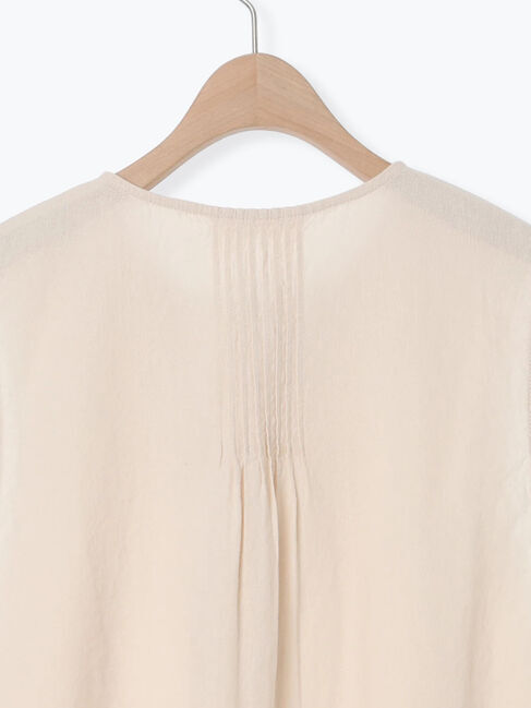 Samansa Mos2「【Cross&times;Linen】ピンタックベスト」|ダウンベスト・ベスト|