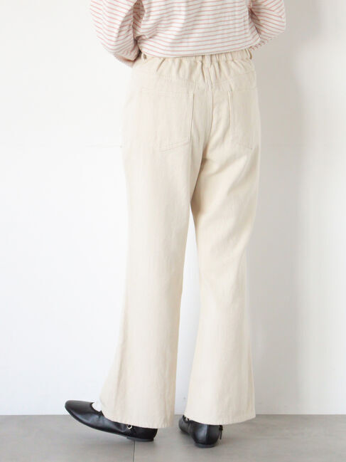 Samansa Mos2「【オーガニックコットン】デニムフレアパンツ」|その他|