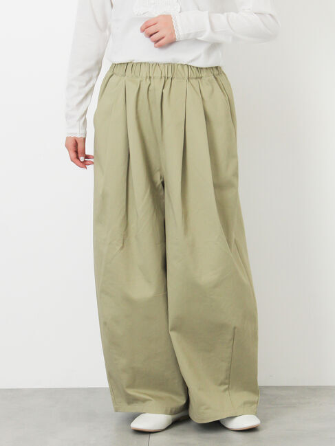 Samansa Mos2「【M/Lサイズ】タックワイドパンツ」|その他|