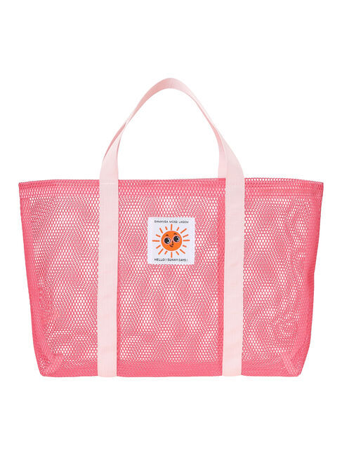 Samansa Mos2 Lagom「メッシュトートバッグ」|その他|ピンク