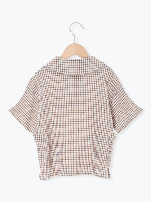 Samansa Mos2 Lagom「チェックプルオーバーシャツ」|シャツ・ブラウス|