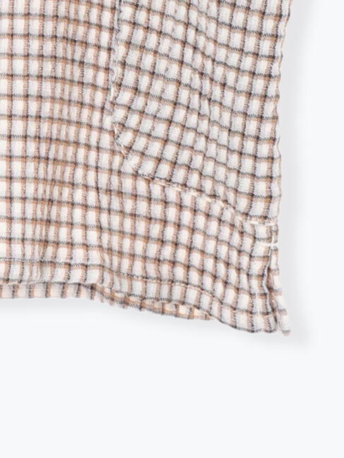 Samansa Mos2 Lagom「チェックプルオーバーシャツ」|シャツ・ブラウス|