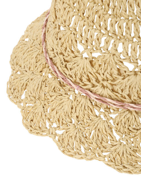 Samansa Mos2 Lagom「透かし編みペーパーハット」|その他|