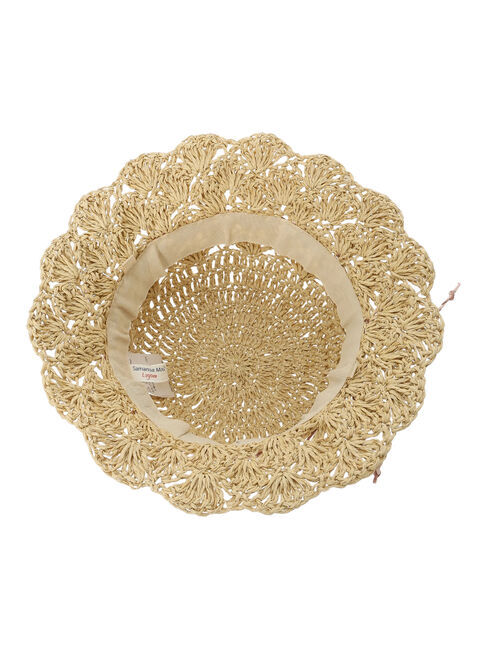 Samansa Mos2 Lagom「透かし編みペーパーハット」|その他|