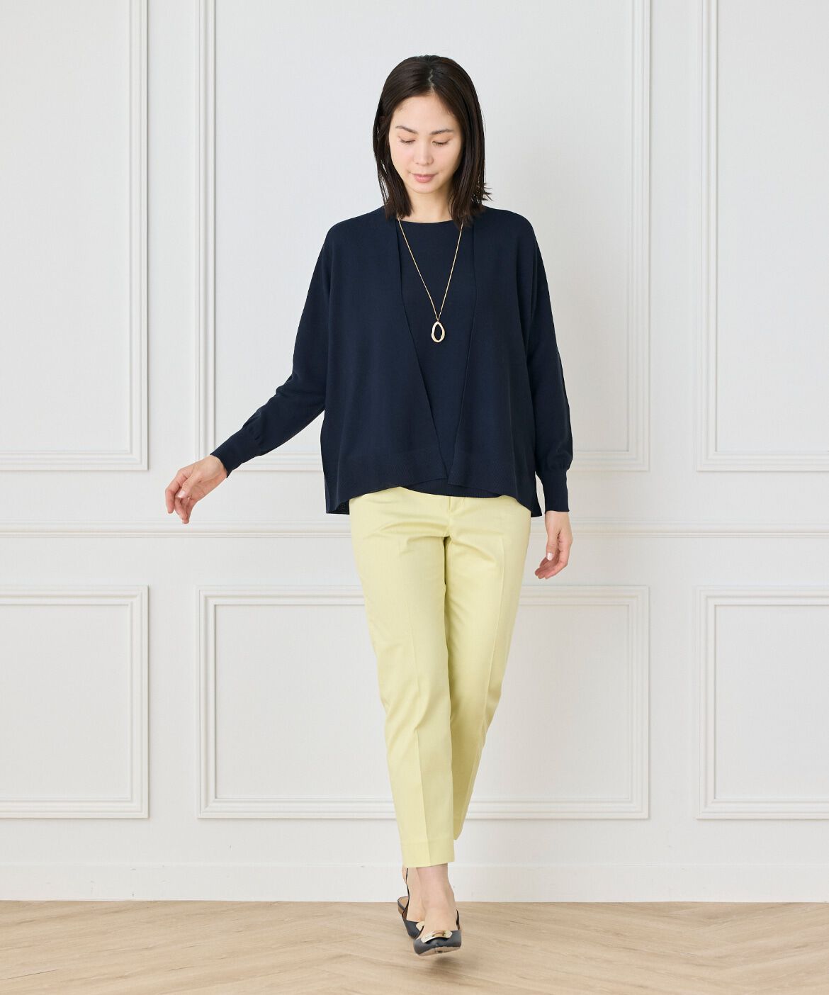 7-IDconcept.「《大きいサイズ》 ホールガーメントカーディガン《Cuoo PLUS》」|カーディガン|