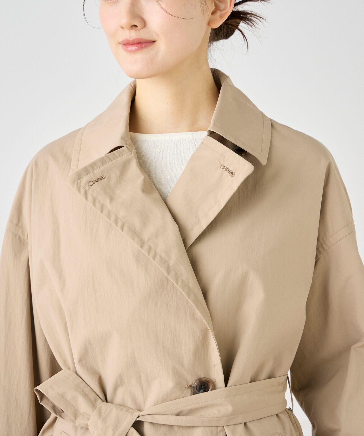 7-IDconcept.「ナイロンタッサートレンチコート」|トレンチコート|