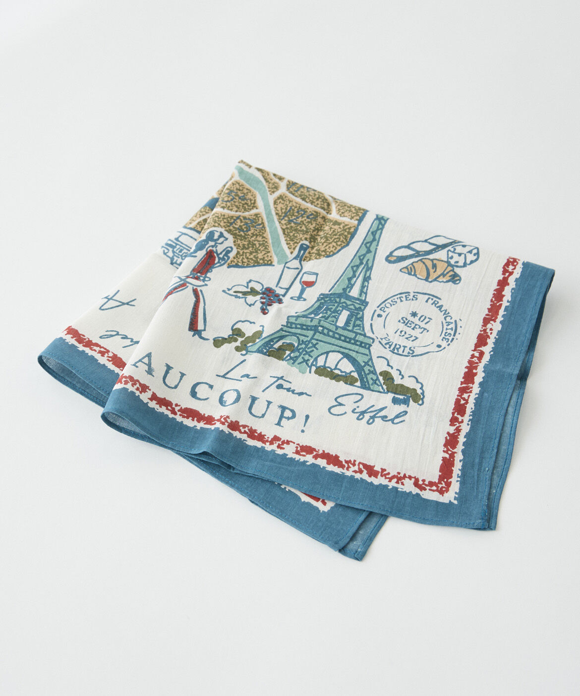 DAY by DAY it&rsquo;s international「パリモチーフプリントスカーフ」|バンダナ・スカーフ|