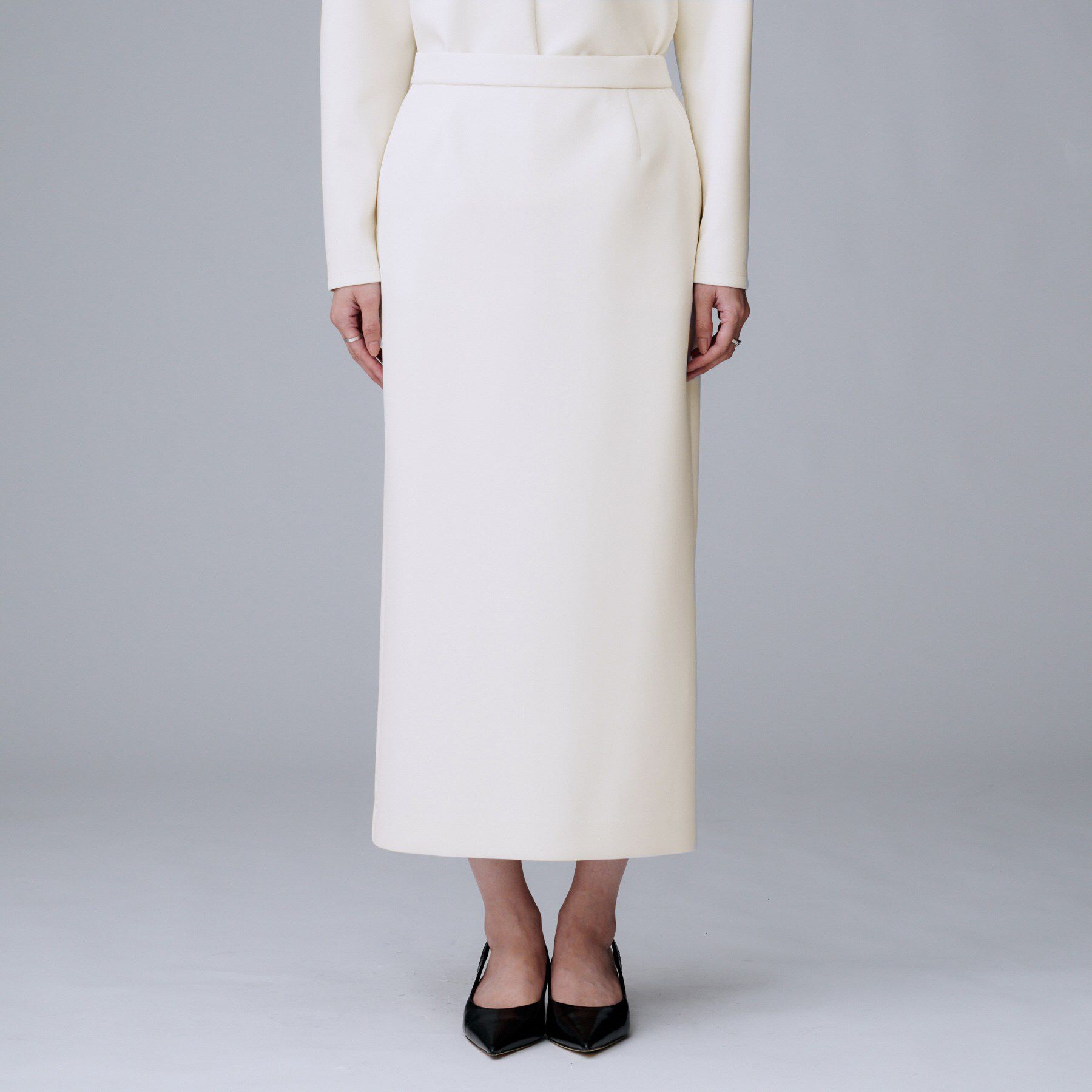 UNTITLED「【セットアップ可/洗える/ウエストゴム】ダンボールジャージスカート」|スカート|