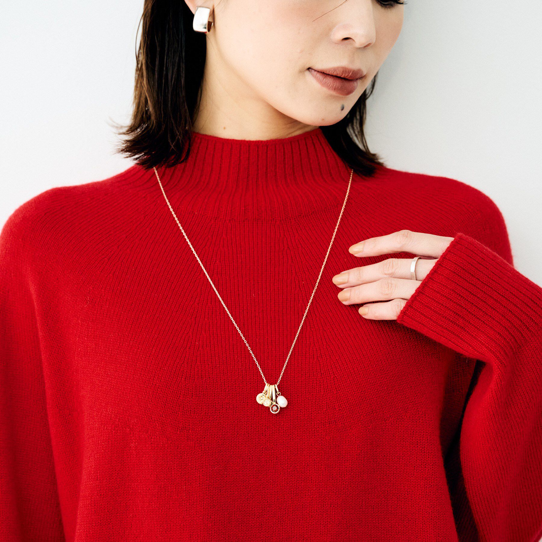 UNTITLED「【ギフトに最適】チャームトップネックレス」|ネックレス|