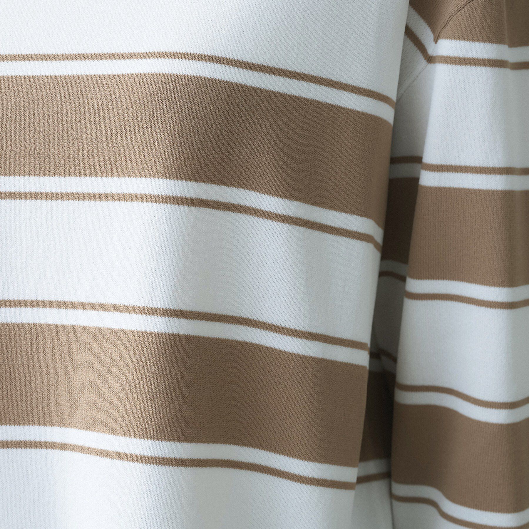 UNTITLED「【洗える/ゆったり】ボーダーボートネックニット」|ニット・セーター|