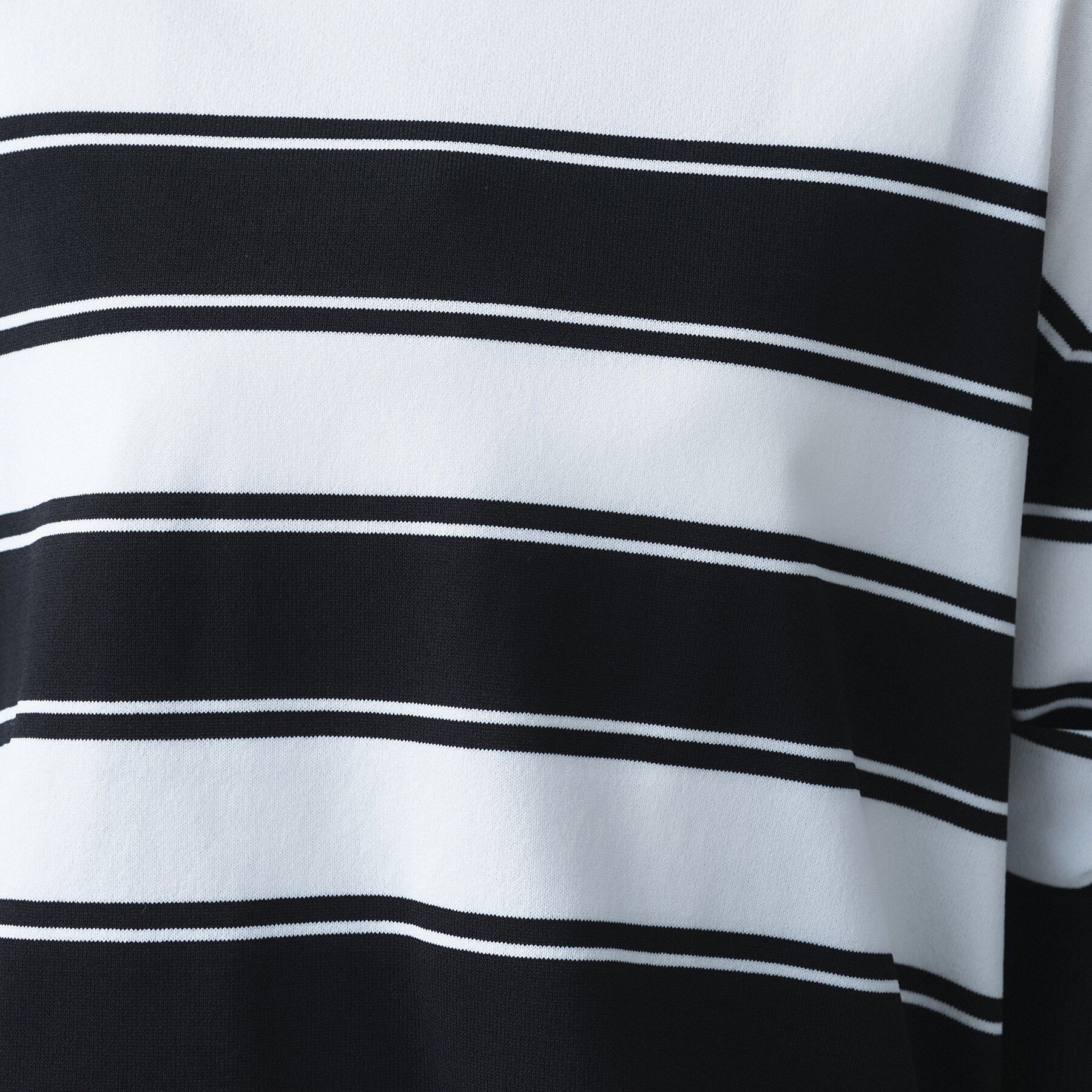 UNTITLED「【洗える/ゆったり】ボーダーボートネックニット」|ニット・セーター|