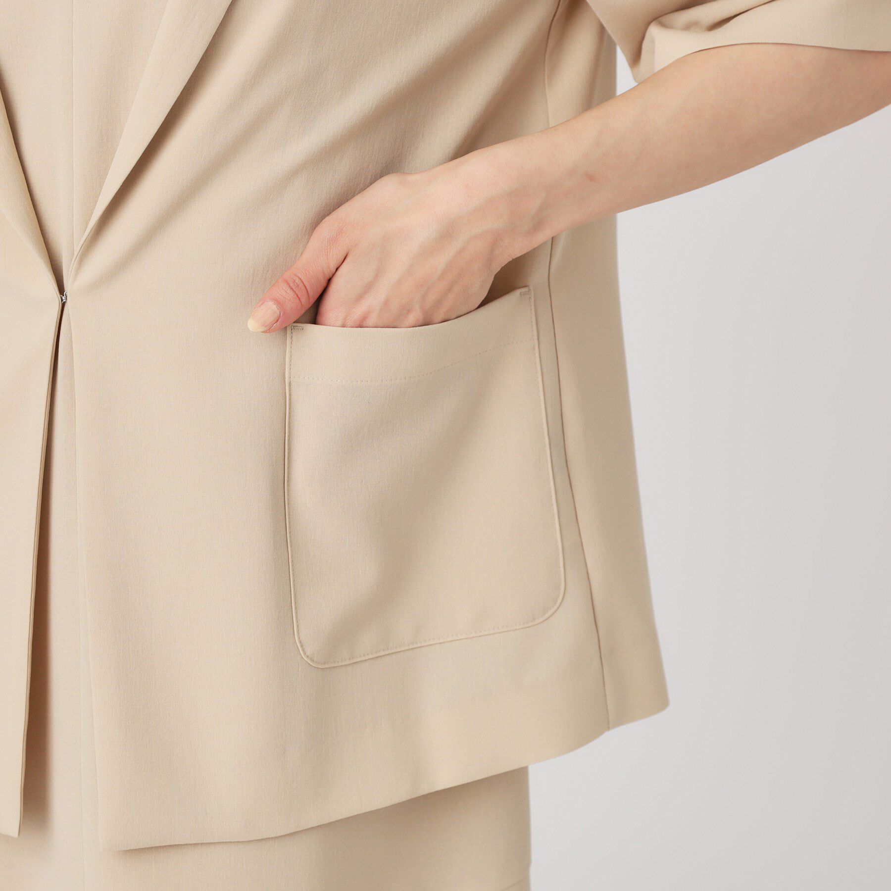 COUP DE CHANCE「【手洗い可／日本製】五分袖ジャケット」|テーラードジャケット|