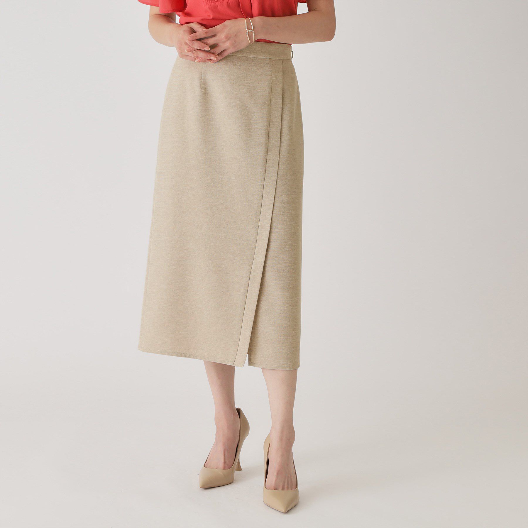 COUP DE CHANCE「【手洗い可／日本製】きれいめデザインタイトスカート」|スカート|