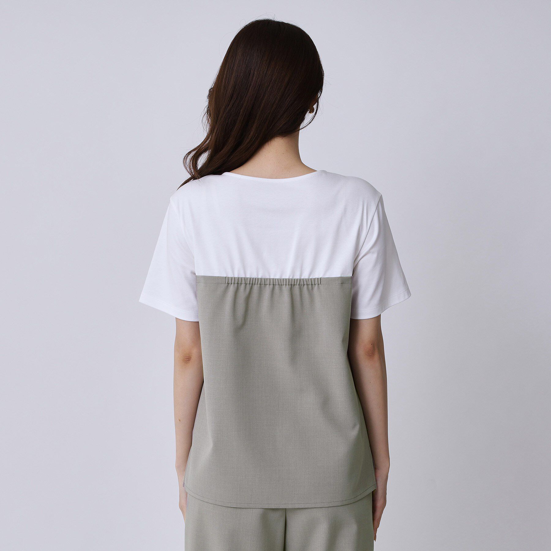 COUP DE CHANCE「【手洗い可／セットアップ可】レイヤード風カットソー」|Tシャツ・カットソー|