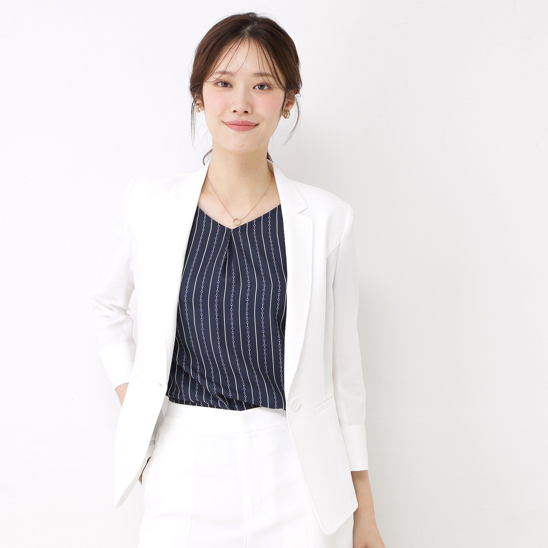 COUP DE CHANCE「【手洗い可／日本製／接触冷感】リネンライクテーラードジャケット」|テーラードジャケット|