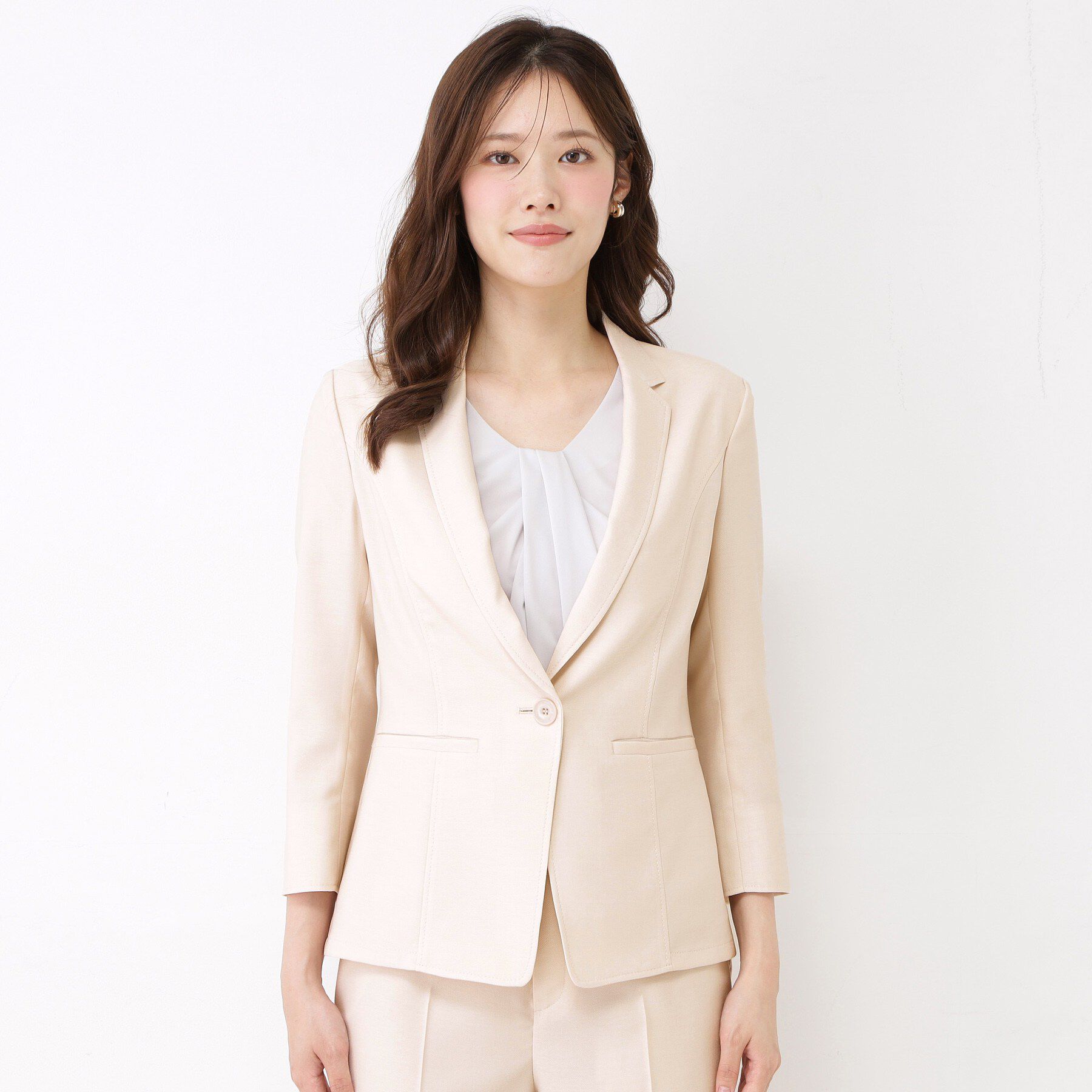 COUP DE CHANCE「【手洗い可／日本製／接触冷感】リネンライクテーラードジャケット」|テーラードジャケット|