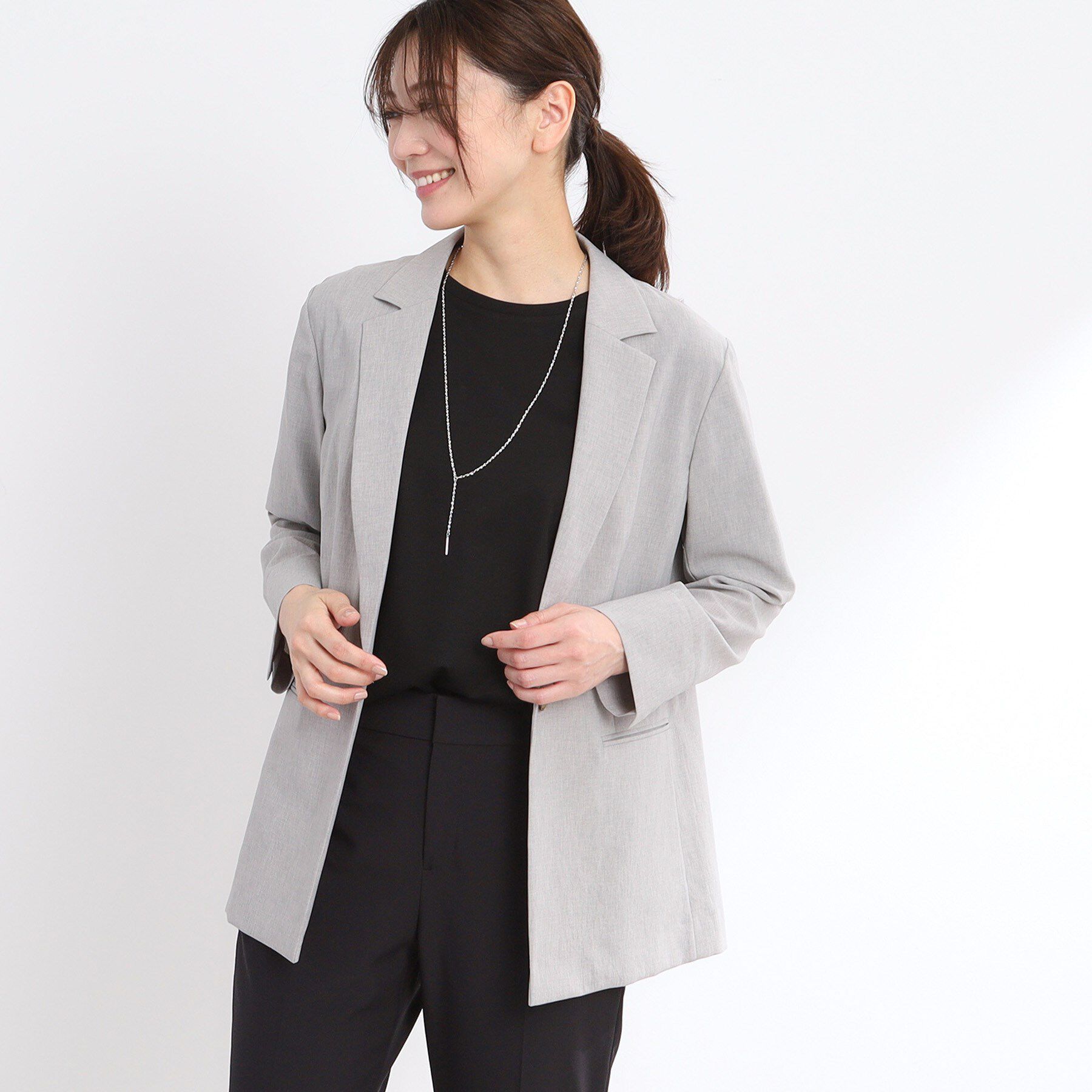 Reflect「【マシンウォッシュ可／セットアップ可／通勤におすすめ】ドライタッチジャケット」|テーラードジャケット|