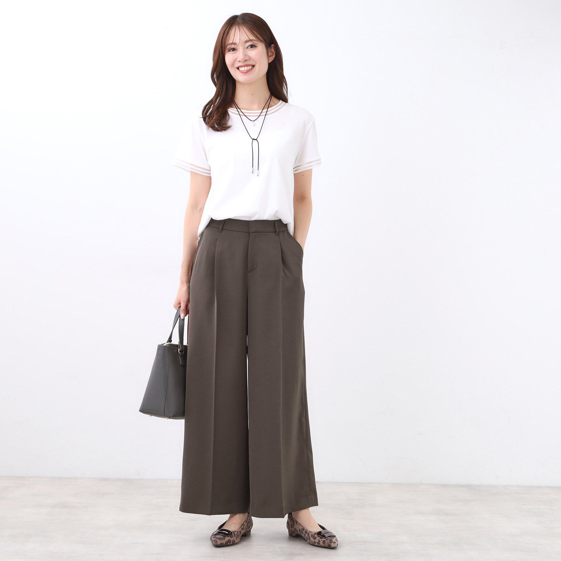 Reflect「【透けない】フルレングスワイドストレートパンツ」|その他|