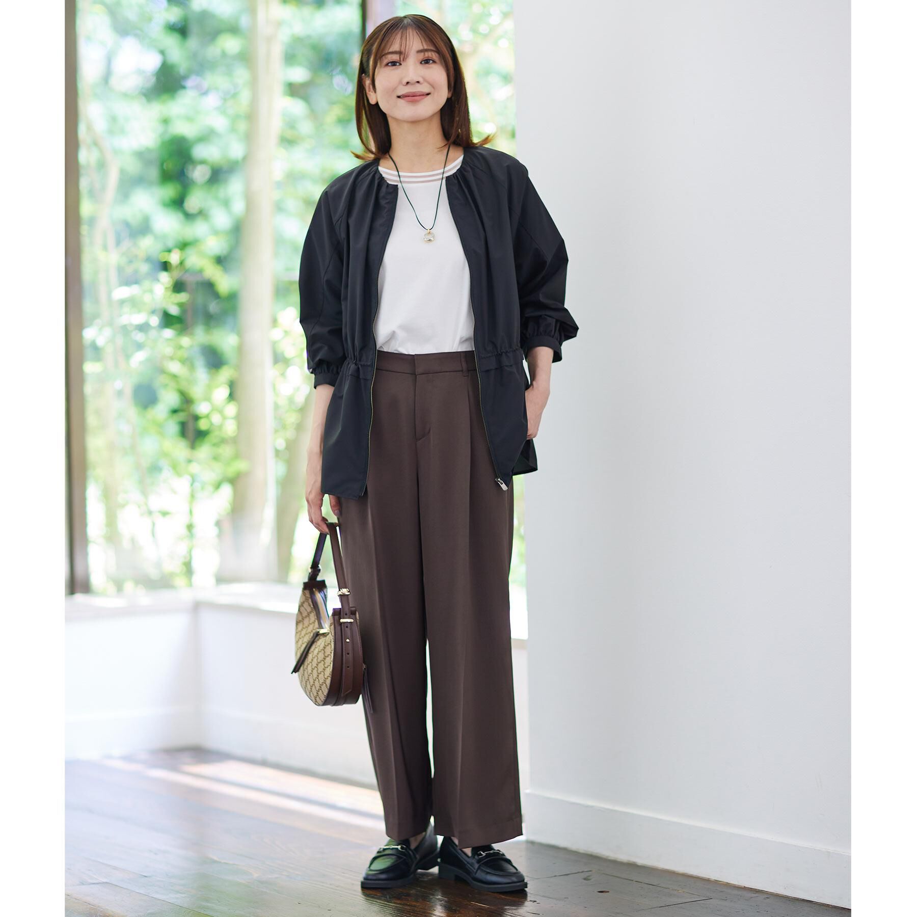 Reflect「【透けない】フルレングスワイドストレートパンツ」|その他|