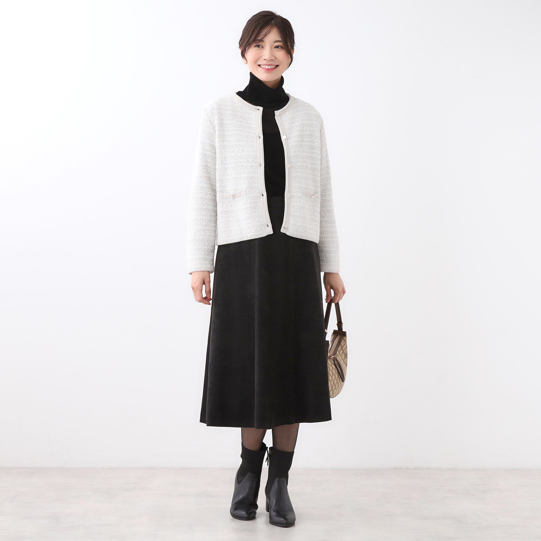 Reflect「【ライトアウター／ゆったりシルエット／気軽な羽織に◎】ドライタッチカーディガン」|カーディガン|