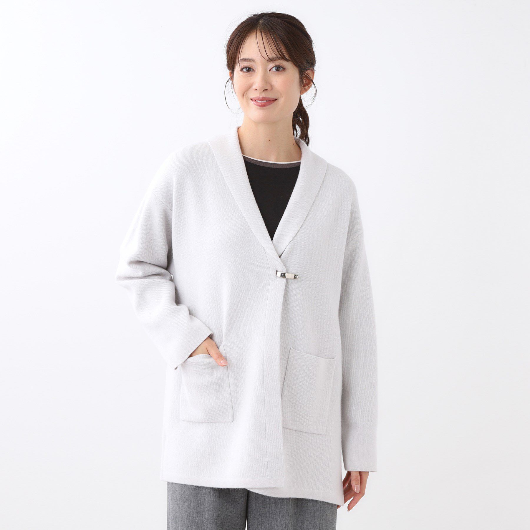 Reflect「【ライトアウター／気軽な羽織に◎】オフボディカーディガン」|カーディガン|