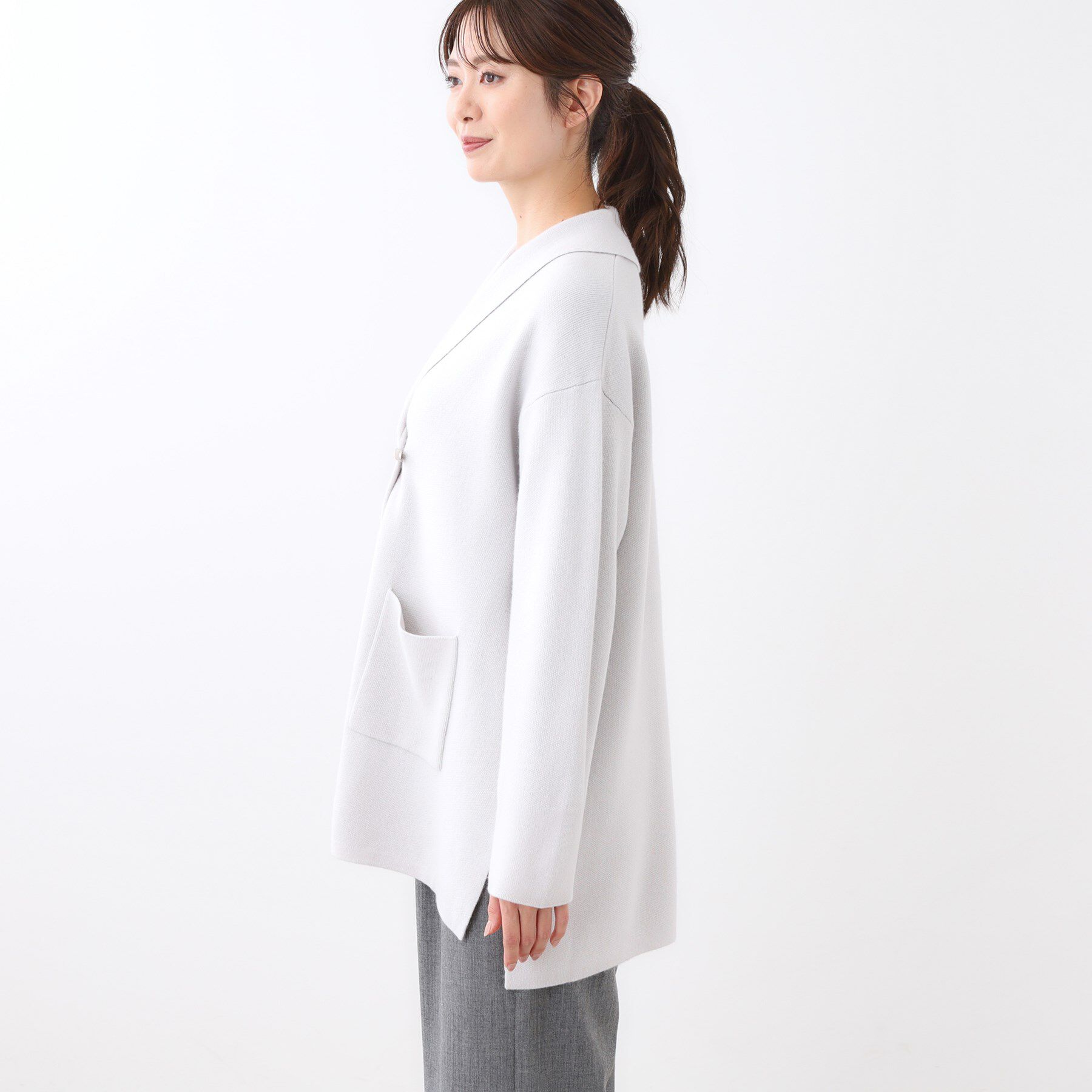 Reflect「【ライトアウター／気軽な羽織に◎】オフボディカーディガン」|カーディガン|